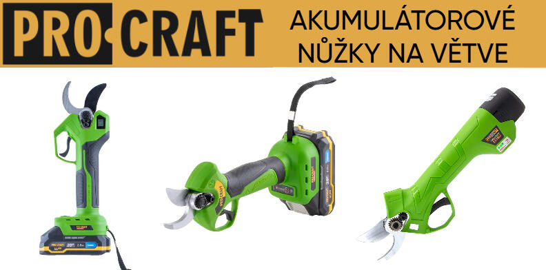 PROCRAFT Akumulátorové nůžky