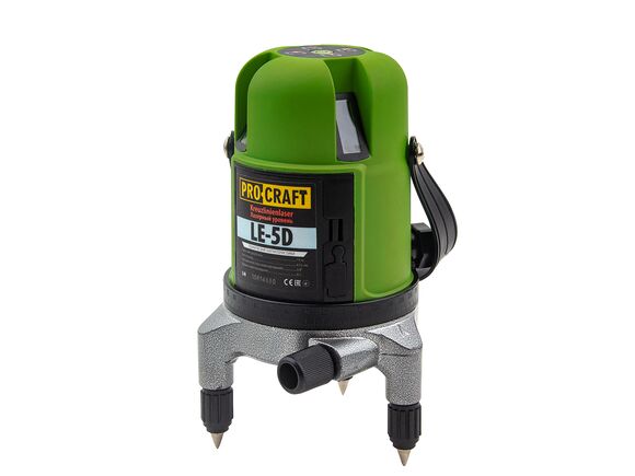 Laser zelený liniový, křížový samonivelační Procraft LE-5D