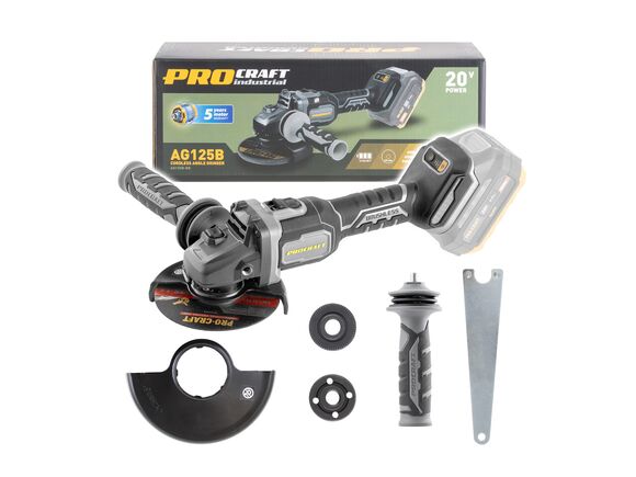 Aku úhlová bruska Procraft AG125B (bez baterie a nabíječky)