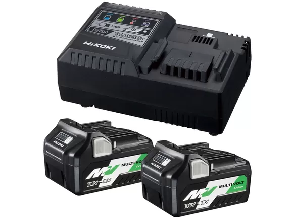 Sada akumulátorů a nabíječky (36V/18V - 2.5Ah/5.0Ah) HiKOKI multivolt UC18YSL3WHZ