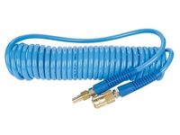 Spirálová PU hadice PRO 6 m, Ø 6,5/10 mm, 9 bar s rychlospojkami