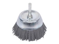 XTLINE Kartáč nylonový hrnkový, šestihranná stopka | 50 mm zr. 80