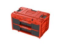 QBRICK Box plastový s organizérem plastový QBRICK ONE 2.0 DRAWER 2 TOOLBOX RED Ultra HD Custom, 2 zásuvky | 587x380x340 mm