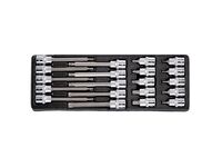 Sada zástrčných hlavic TORX 1/2" 20 dílů, plastové plato A