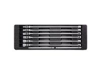 Sada hlavic na prodloužené T-rukojeti, 8 dílů, plastové plato