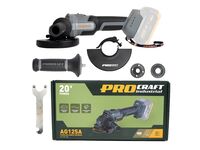 Aku bruska Procraft Industrial AG125Abb (bez baterie a nabíječky)