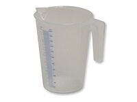 Průhledná polypropylénová odměrná nádobka 0,25 l