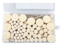 Filcová tělíska, kotouče plstěné leštící, sada 120ks