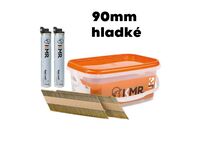 Hřebíky hladké na pásce D34° 3,1x90 + 2x plyn 2200ks 10401276