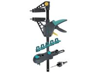 Wolfcraft SET TERASA – viditelné šrouby: svěrka, vrtací přípravek, vrták se záhlubníkem