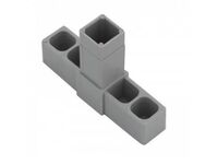 Plastová spojka T pro profil 20x20x1,5mm- šedá