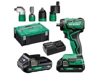 HiKOKI DS18DDQWRZ Aku šroubovák s nástavci, 55Nm, (2x 2Ah/18V)