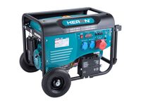 HERON elektrocentrála benzínová 15HP/6,8kW (400V), 5,5kW (230V), elektrický start, podvozek