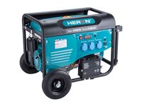 HERON elektrocentrála benzínová 5,5kW/13HP, pro svařování, elektrický start, podvozek