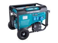 HERON elektrocentrála benzínová 7,0kW/15HP, pro svařování, elektrický start, podvozek