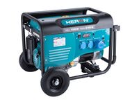 HERON elektrocentrála benzínová 7,0kW/15HP, pro svařování, podvozek