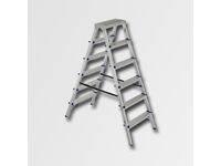 Žebřík dvojstranný hliníkový 7 stupně DHR nosnost 150 kg