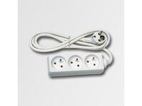 Prodlužovací kabel 3 zásuvky bílý  3m
