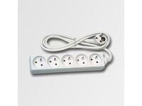 Prodlužovací kabel 5 zásuvek bílý 5m