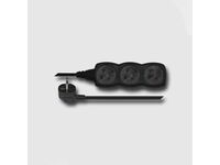 Prodlužovací kabel černý 3 zásuvky 3m