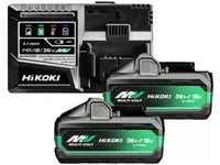 Sada akumulátorů a nabíječky (36V/18V - 8,0Ah/4,0Ah) HiKOKI Multivolt UC18YSL3WJZ