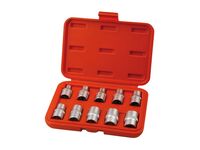 hlavice nástrčné vnitřní TORX, sada 10ks, 1/2", CrV/S2