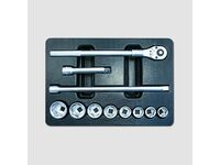 Sada hlavic šestihranných 3/4" 11 dílů plastové plato D