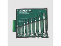 Sada klíčů očkových vyhnutých 8dílů 6-22 mm matný