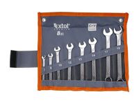 klíče očkoploché, sada 8ks, 6-19mm, CrV