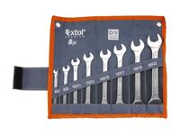 klíče ploché, sada 8ks, 6-22mm, CrV