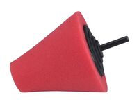 kužel leštící pěnový, T10, červený, ⌀80mm, stopka 6mm