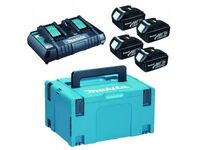 Sada Li-ion LXT 18V 4xBL1830B +dvojnabíječka DC18RD + Makpac Makita