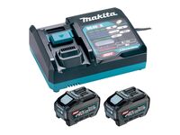 Sada baterií XGT 40V 2xBL4050F+DC40RA karton Makita
