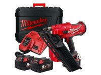 Milwaukee M18 FFN-502C Aku hřebíkovačka 2x5.0 Ah, Kufr 4933471404