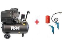 Olejový kompresor dvoupístový 2,2kW; 3,0HP; 50l - TUSON 130024 + sada pneu příslušenství