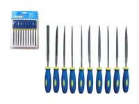 pilníky jehlové s plastovou rukojetí, sada 10ks, 150mm