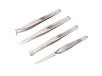 pinzety nerez, sada 4ks