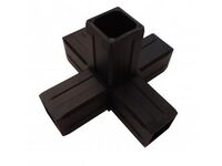 Plastová spojka 5D pro profil 40x40x2mm-černá