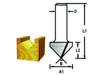 Drážkovací fréza tvaru V stopka 8 mm,12,7x16x48 mm Makita
