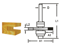 Makita D-48985 Kotoučová fréza s ložiskem 5mm