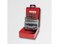 Sada vrtáků do kovu HSS-G CO 19dílů plechový box