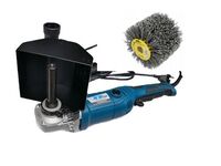 Satinační válcová bruska 1300W, XT105350 s nylonovým kartáčem