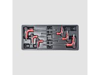 Sada imbus klíčů s T-rukojetí 6 dílů, plastové plato