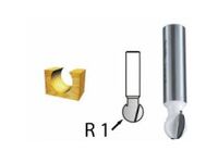 Kulová fréza stopka 8 mm,9,5x8,3x41 mm Makita