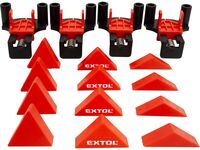 svěrky úhlové truhlářské, sada 4ks, 60°-90°-120°