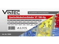 Sada lisovacích kabelových spojek VT, 180-dílná