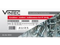 Sada karabinek, lanových očnic
a svorek VT, 30-dílná