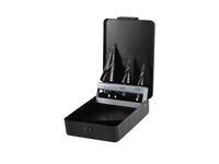 vrtáky stupňovité, sada 3ks, O 4-12/1mm, O 4-20/2mm, O 4-32/2mm