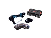 Aku úhlová bruska bezuhlíková 125mm, 18V + baterie  5Ah+ nabíječka + box