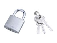 zámek visací litinový barevný, 32mm